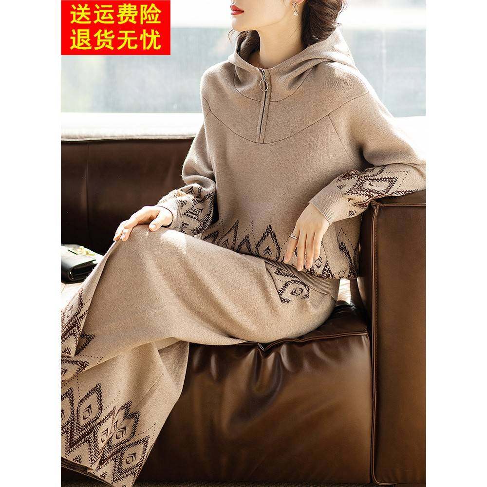 休闲大码运动服中老年妈妈春装洋气质宽松套装春秋2025新款卫衣女