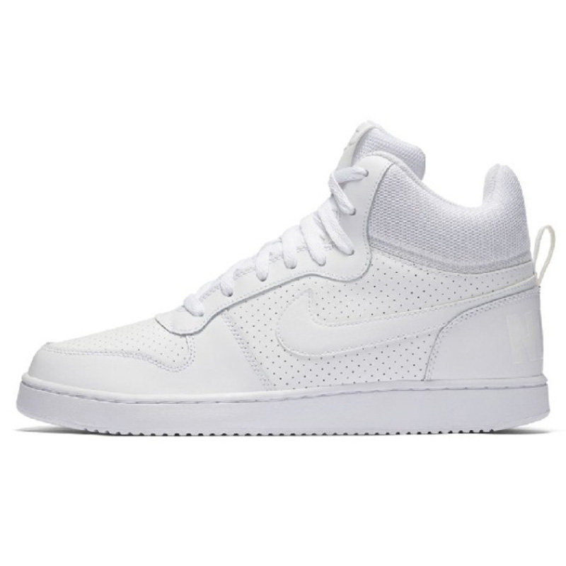 耐克男鞋court borough mid经典运动休闲鞋高帮小白鞋838938-111