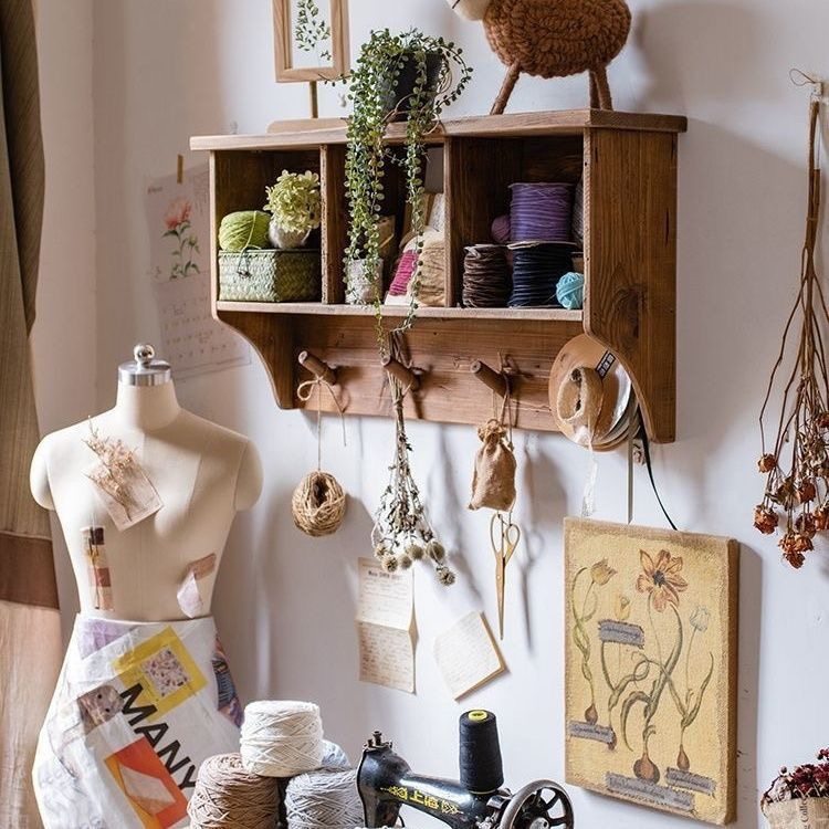 实木储物搁板置物架壁挂卧室花店壁柜挂衣架餐桌阳台吊柜装饰,住宅家具,搁板/置物架/家用陈列架,淘宝优惠券,粉丝福利购,淘宝优惠卷