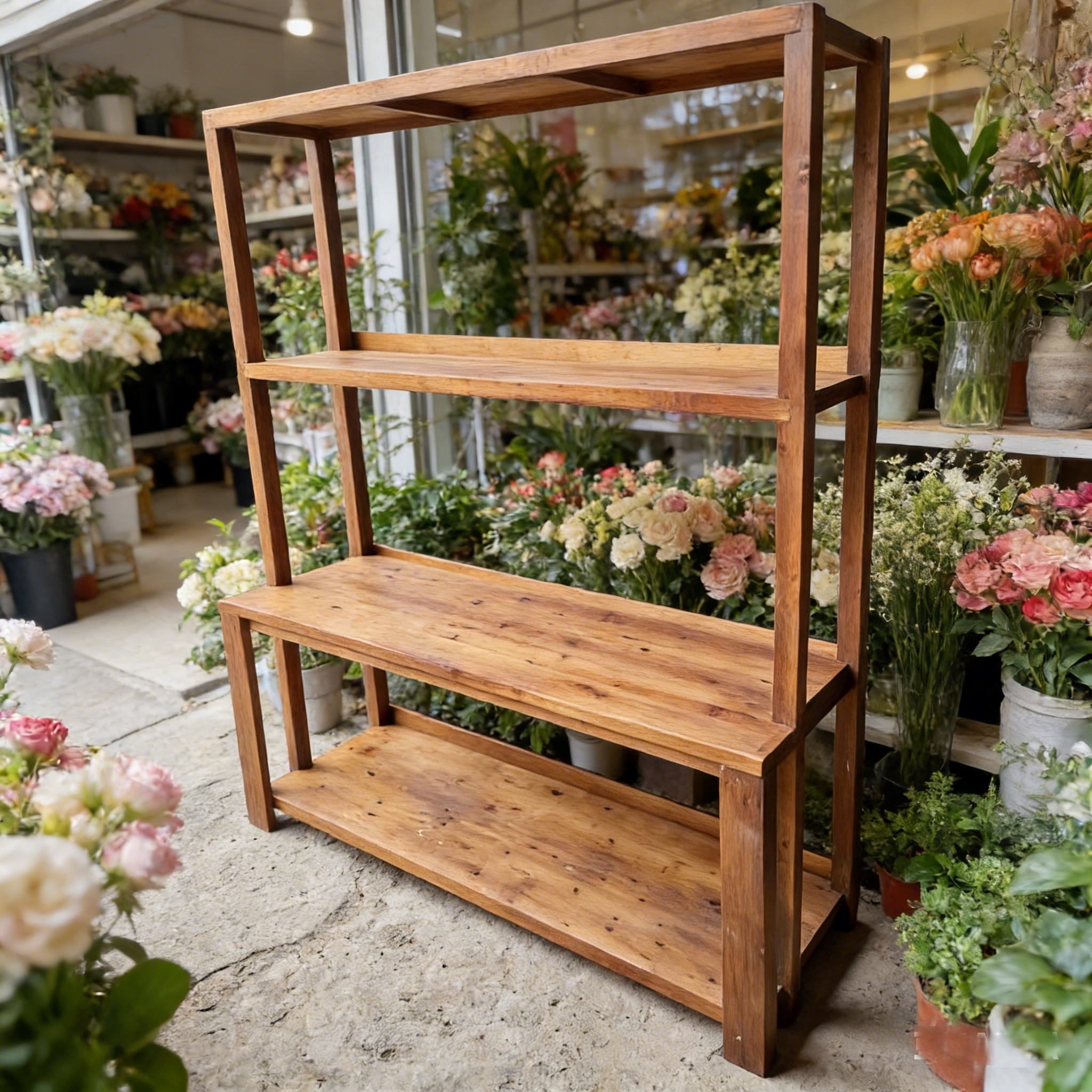 精品鲜花多层置物架多功能花店展示架绿萝花架落地货架花艺架子