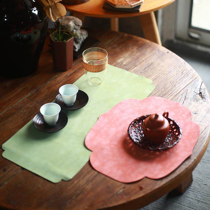 纯色茶席防水茶垫双面使用新中式茶旗禅意茶室配件桌布长方形桌旗