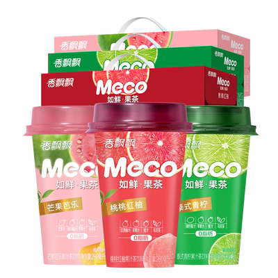 香飘飘果汁茶280ml真茶真果粒