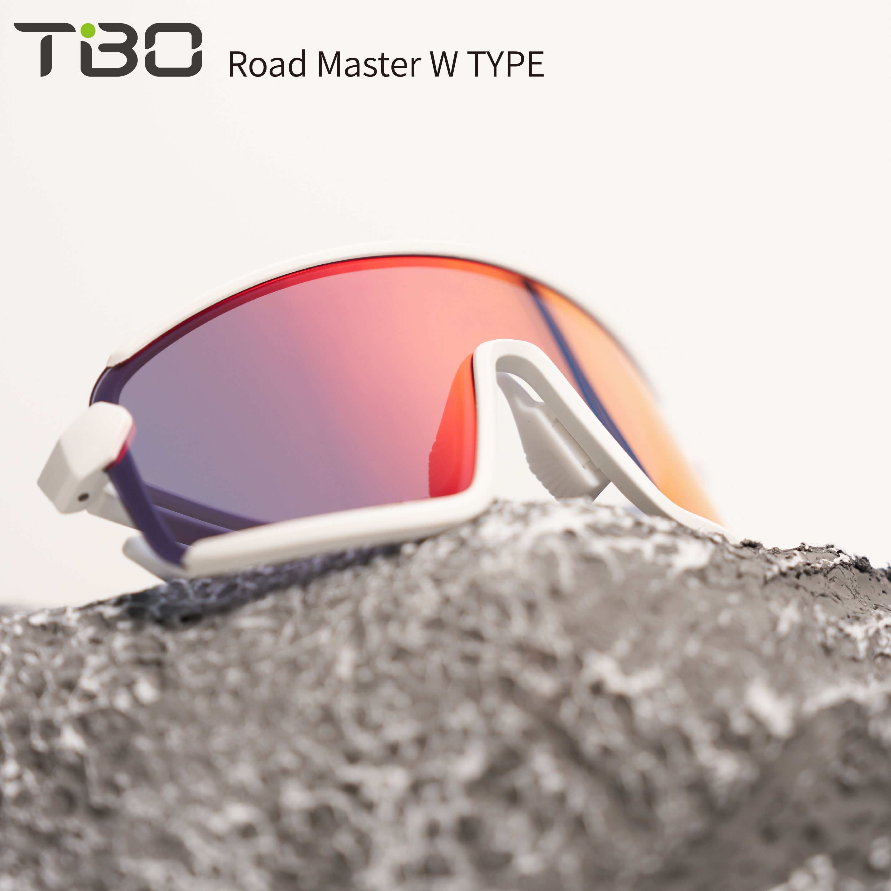 拓步TIBO2024新款骑行眼镜一体镜片瘦脸镀膜防风防护运动护目镜