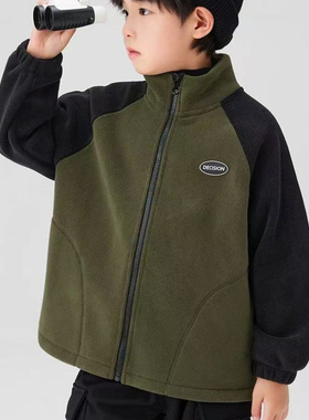 A05775（宝贝响当当）秋冬男女宝校服神器加厚款儿童奥利绒外套