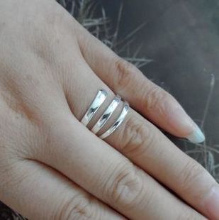 泰银 925纯银 曼谷银 手工银 劲舞美蛇活口戒指11-15