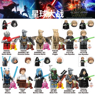 适用乐高星球大战吉奥诺西斯人卢克阿索卡拼装积木人仔玩具TV6121