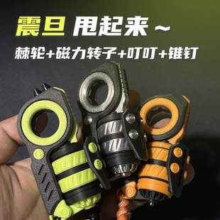 KEYI EDC 震旦EDC律动机械密集金属推牌棘轮解压神器玩具暴躁兔