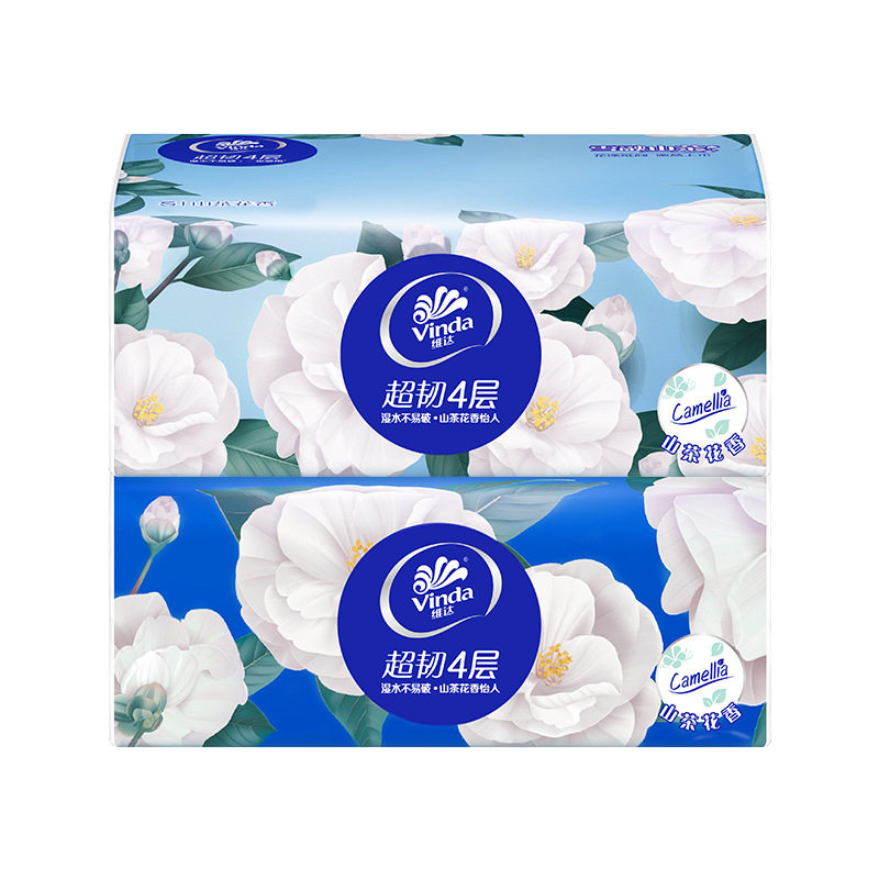 维达山茶花抽纸4层90抽2包山茶花香味抽纸巾维达抽纸,洗护清洁剂/卫生巾/纸/香薰,常规湿巾,淘宝优惠券,粉丝福利购,淘宝优惠卷