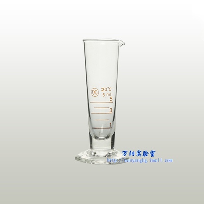 华鸥玻璃量杯A级 5ml 10ml 20ml 25ml 50ml 100ml 250ml 500ml 1000ml 2000ml 三角量杯实验室带刻度锥形量筒