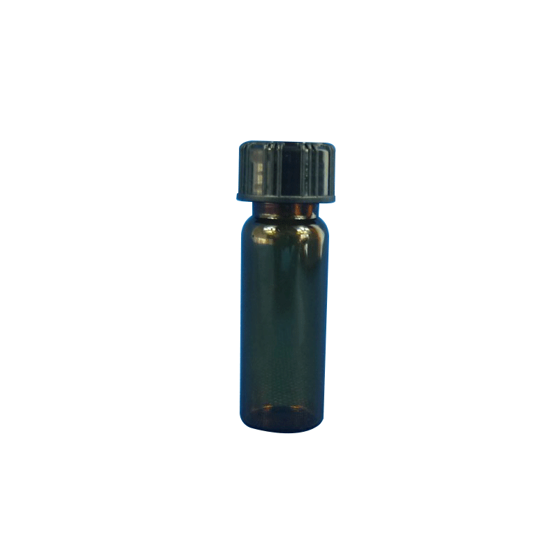 4ml 透明白棕色螺口小玻璃标准样品瓶 气相液相色谱进样瓶 耐酸碱耐高温特氟龙聚四氟乙烯硅胶垫实心盖 100套