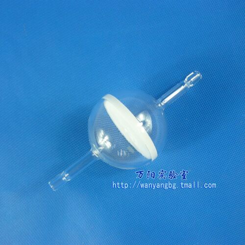 砂芯滤球 30 65 80 100mm G1 G2 G3 G4 G5 管道气体过滤器 实验室玻璃球形洗气管
