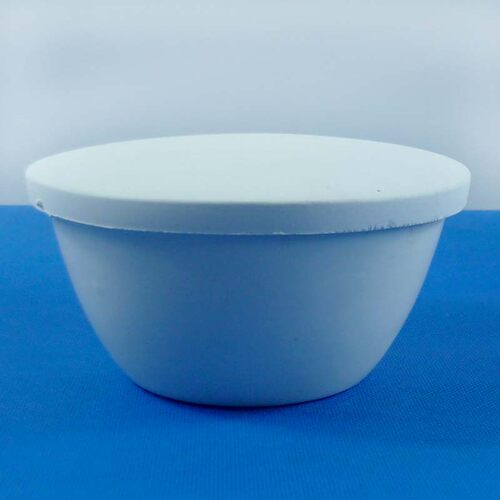 带盖陶瓷坩埚 500ML 耐高温陶瓷坩埚 瓷中埚