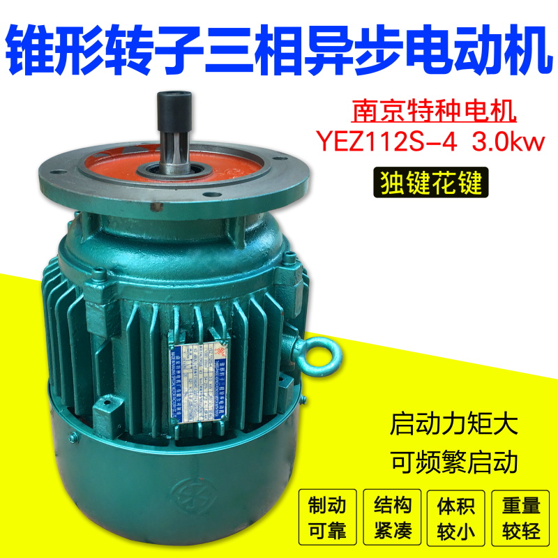 南京特种电机YEZ112S-4/3.0KW摆线针轮减速机YEZ电机YEZ112L4.5KW 五金/工具 其他起重工具 原图主图