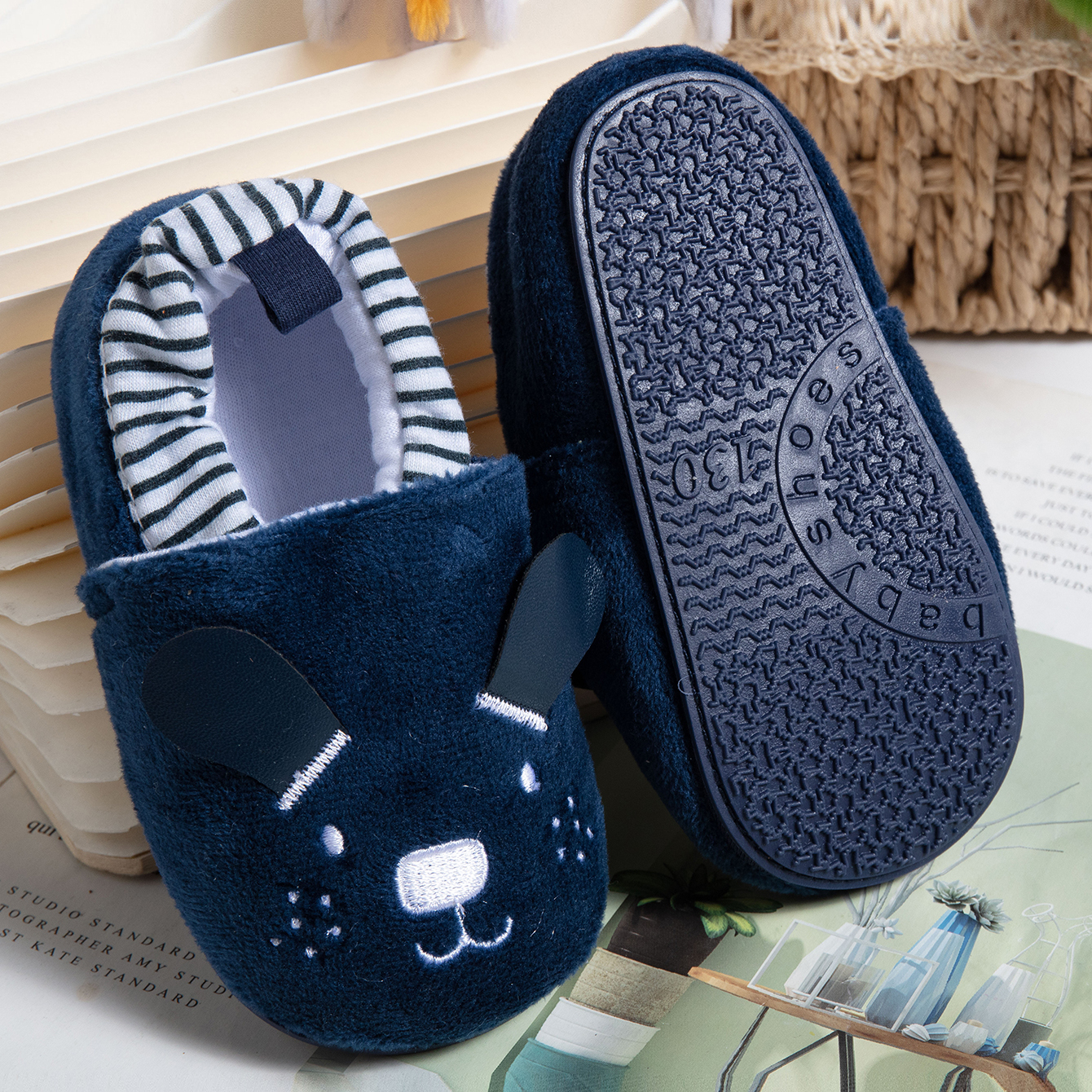 男女婴幼儿防滑6-12主棉学步鞋