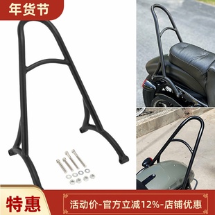适配哈雷XL883 1200 X48 新款Burly改装后靠背 后弓背 专用后靠背