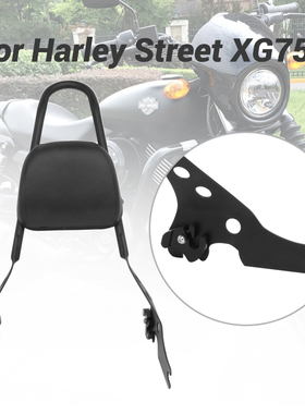 摩托车哈雷XG750 XG500改装后靠背 后货架 后尾翼快拆卸后靠椅