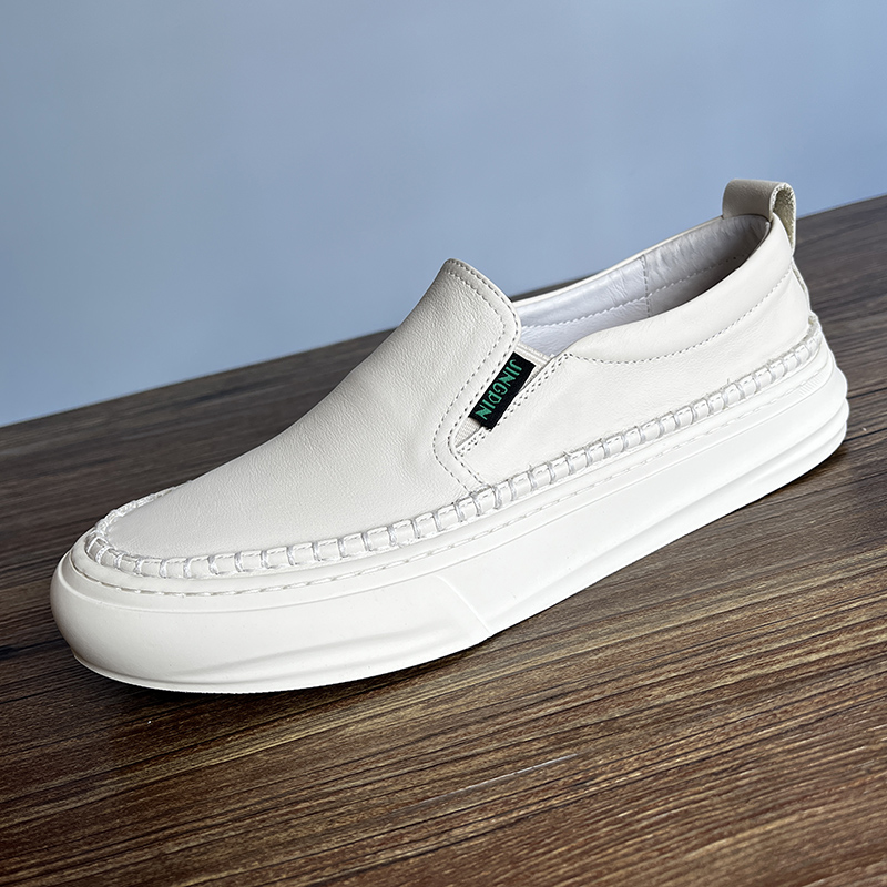 透气一脚蹬乐福鞋真皮舒适