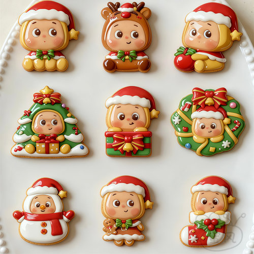 星星人圣诞节糖霜饼干模具