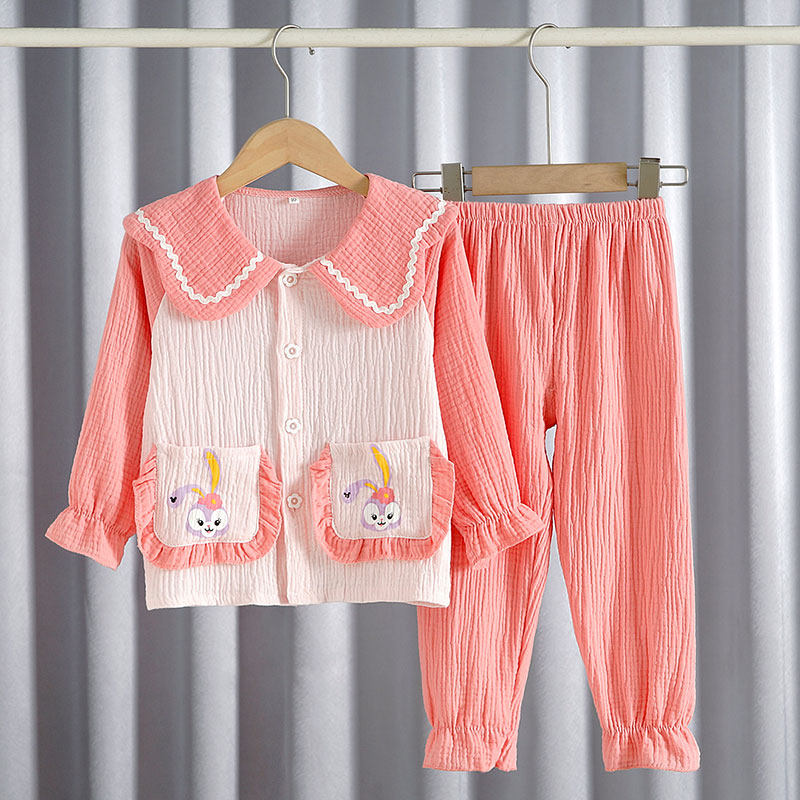 星黛露春夏双层纱布女童家居服