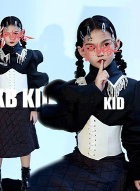 少儿模特大赛T台CCAC女童礼服舞台走秀大赛演出服比赛儿童服装酷