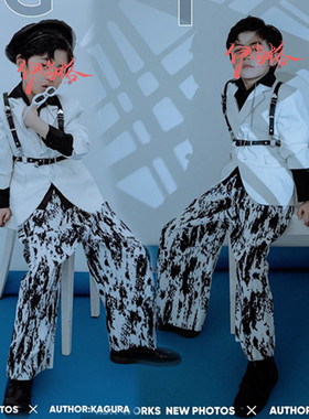 潮童T台走秀大赛儿童演出服少儿模特舞台表演CCAC男童比赛服装酷