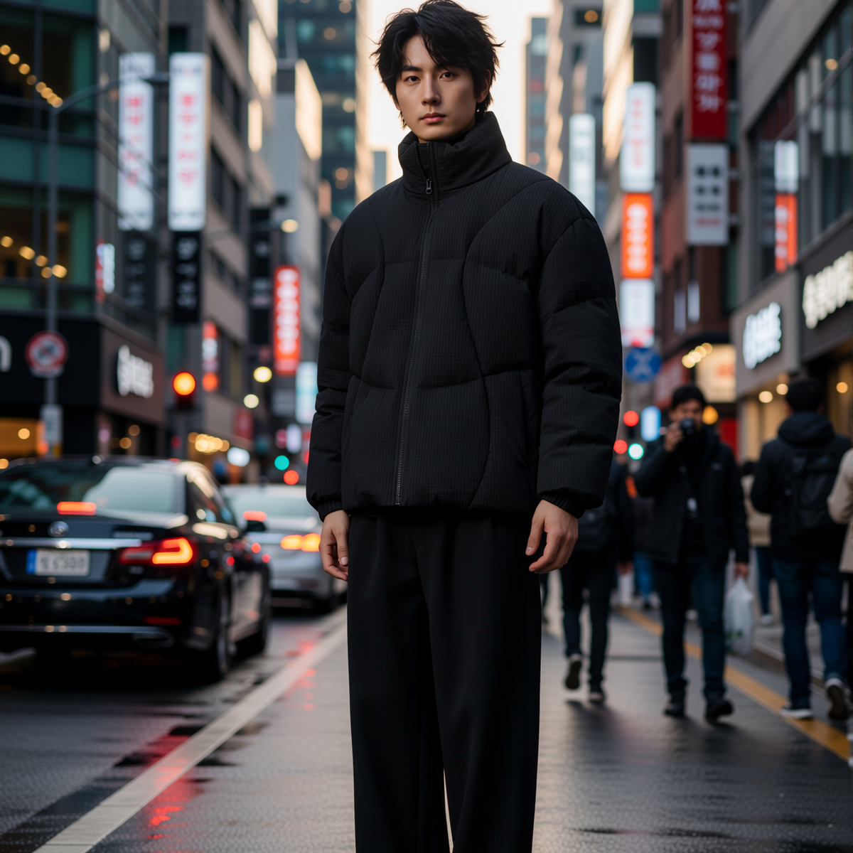 w2x新款面包服90白鸭绒羽绒服短款保暖轻薄青年男士加厚外套冬季