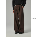 冬季 青年长裤 加厚绵羊毛呢休闲裤 裤 子 宽松阔腿小西装 w2x2025新款