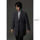 w2x秋冬季 870g重磅平驳领垫肩羊毛呢子大衣中长款 高级感风衣外套
