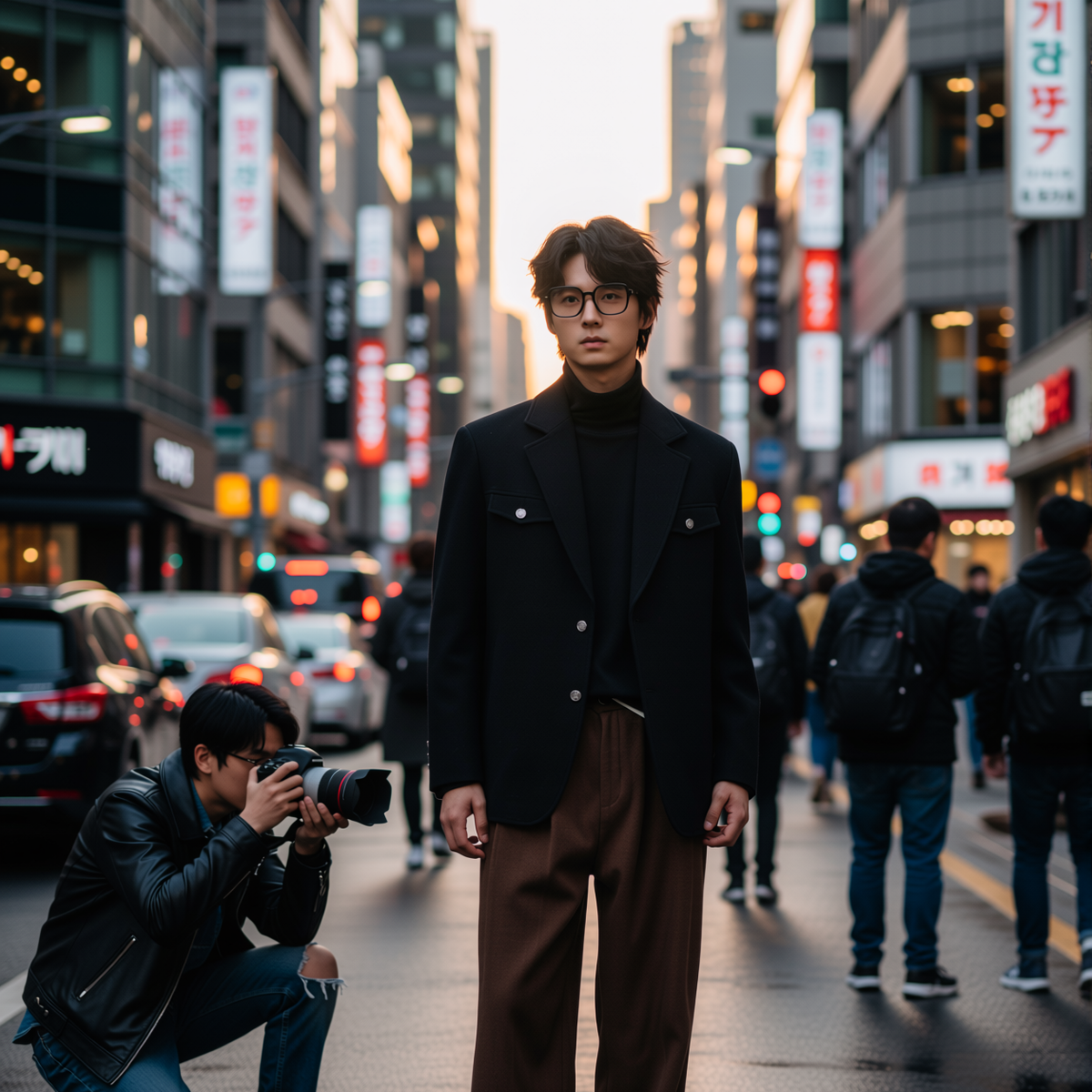 w2x冬季高级感毛呢短款外套加厚款西装通勤男士西服呢子大衣新款