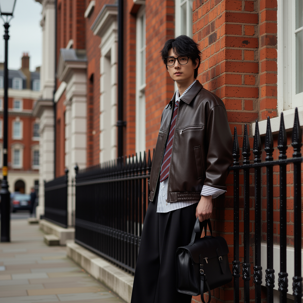 w2x秋冬季皮衣外套男士PU皮夹克机车服工装流行男款冬装上衣男装