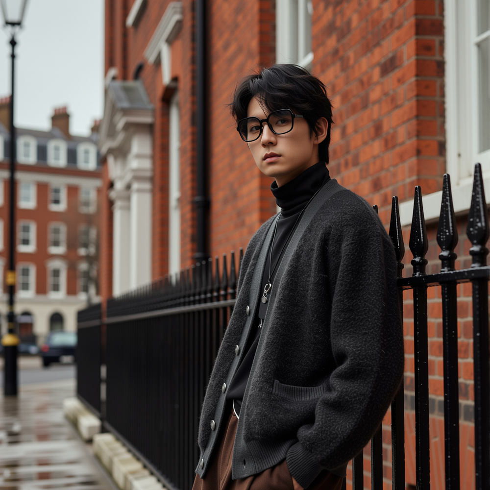 w2xv领羊毛针织开衫男士秋冬季新款保暖冬装毛衣外套加厚男装韩版