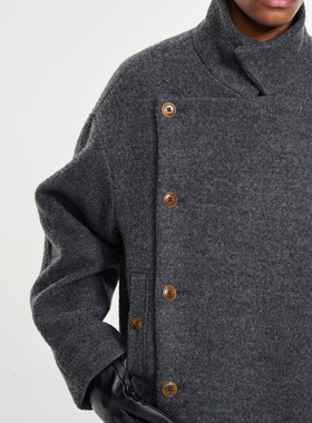 「GRNL」儒雅序章 480G圈圈毛短夹克全羊毛呢外套