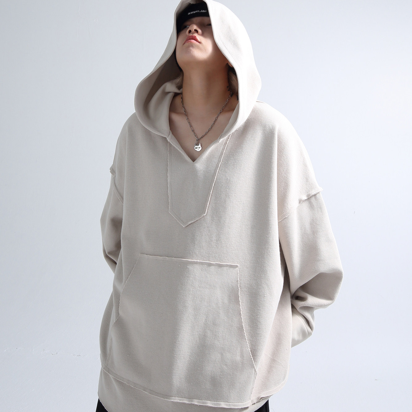 350G太古棉无性别松弛连帽卫衣