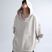 「GRNL」松弛症候 350G太古棉cleanfit慵懒廓形无性别连帽大卫衣