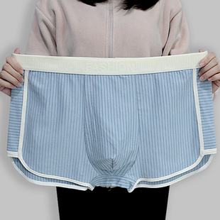 四角裤 透气宽松肥佬内裤 男款 男士 运动短裤 大码 2025新款 纯棉平角裤