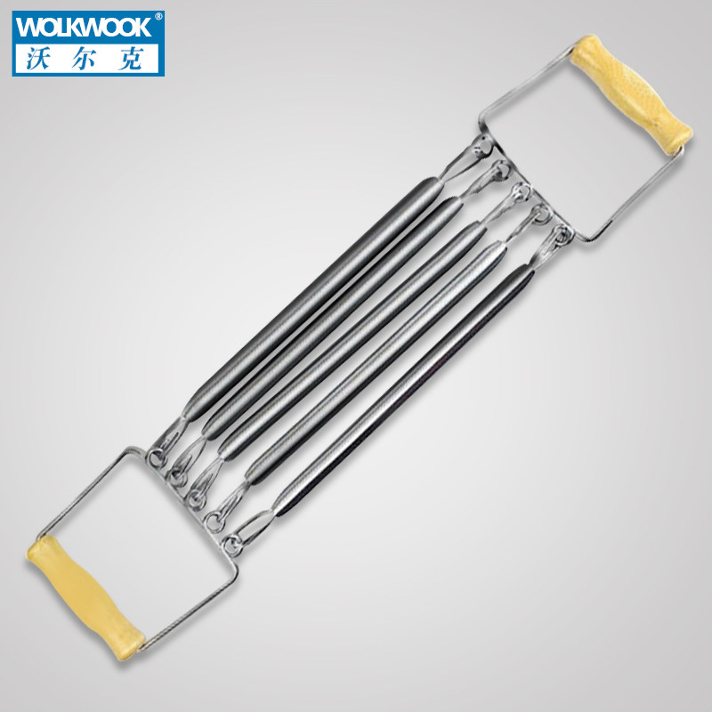 沃尔克多功能弹簧拉力器臂力器扩胸器练胸肌训练器家用健身器材1