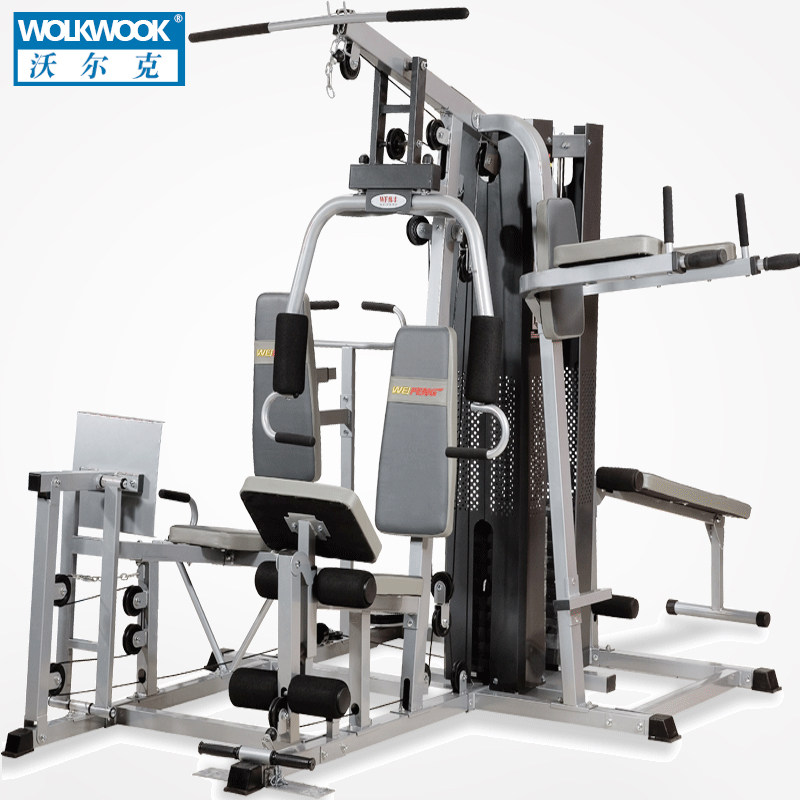 沃尔克 组合力量器械家用多功能运动健身器材五人站综合健身训练