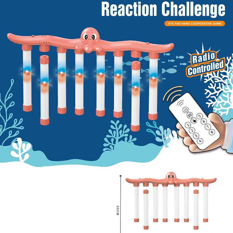 反应挑战游戏机遥控互动抓棍机玩具亲子益智玩具夏日清凉风