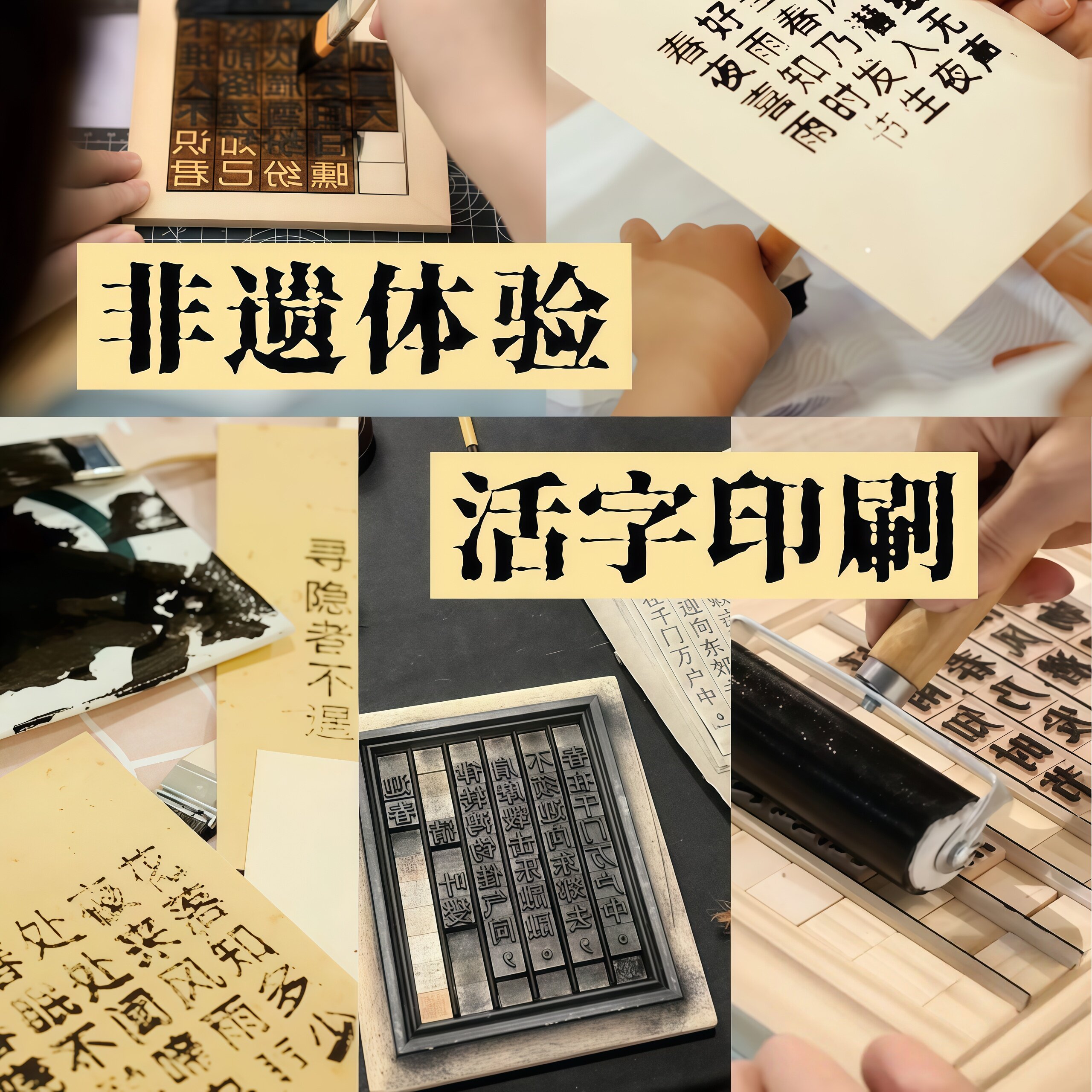 木活字印刷术diy套装材料包拓