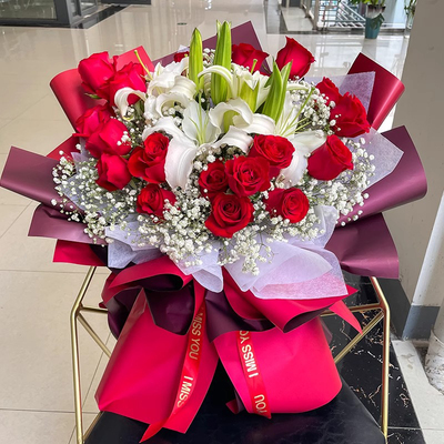 [全国香水百合鲜花玫瑰康乃馨花束鲜花速递同城配送生日广州北京店]