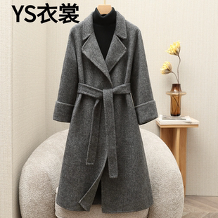 双面羊绒大衣女2025秋冬新款中长款高端韩版宽松大码显瘦毛呢外套