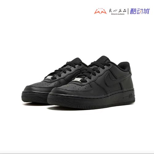耐克 NIKE Air Force 1 空军一号黑低帮休闲复古板鞋 314192-009
