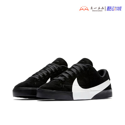 耐克 Nike Blazer 女子开拓者黑白大钩子低帮复古板鞋 AV2253-001