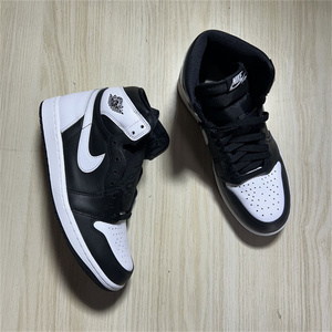Air Jordan 1 AJ1 黑白熊猫高帮男子复古运动篮球鞋 DZ5485-010
