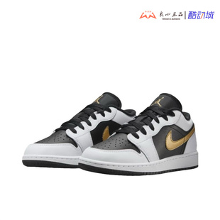 Jordan 553560 AJ1 黑白金钩男女复古防滑耐磨篮球鞋 172 Low Air