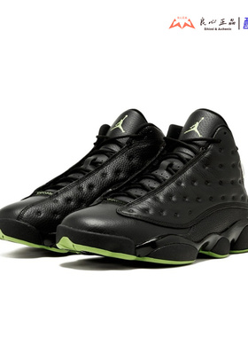 Jordan AJ13 Retro Altitudes 黑绿 青少年高帮篮球鞋 414574-042