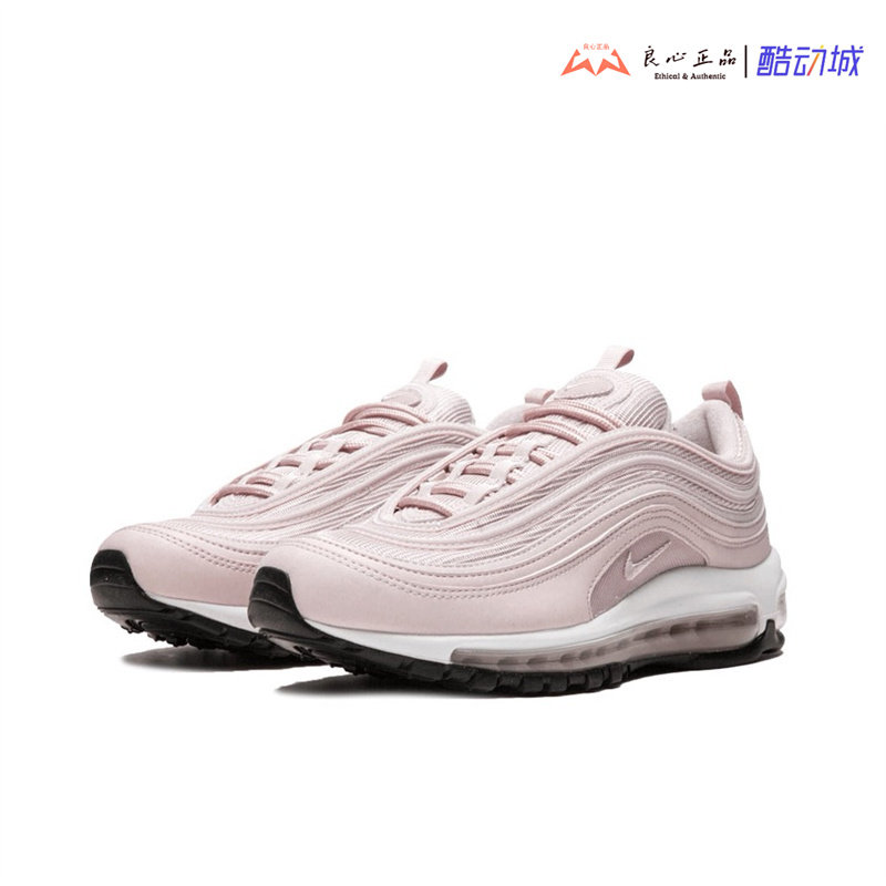 耐克 Nike Air Max 97 樱粉色女子大气垫复古休闲跑鞋 921733-600