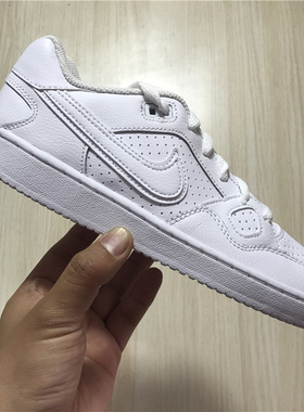 耐克 NIKE SON OF FORCE 空军之子纯白休闲复古板鞋 615153-109