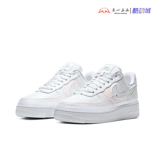 耐克 Nike Air Force 1 '07 AF1 女子撕撕乐低帮板鞋 CJ1650-100
