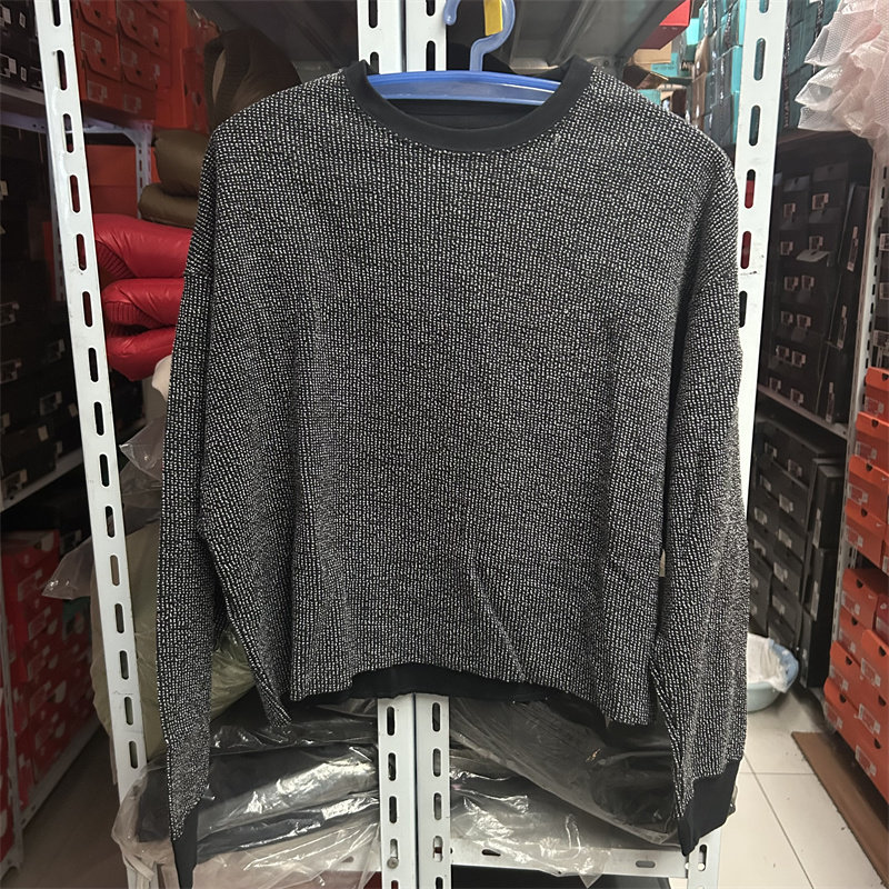 NIKE YOGA 女子瑜伽运动针织宽松透气圆领套头衫卫衣 CU6339-010